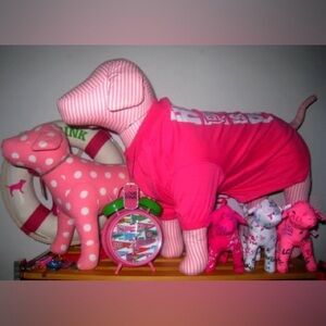 Pink Dog Plush Set